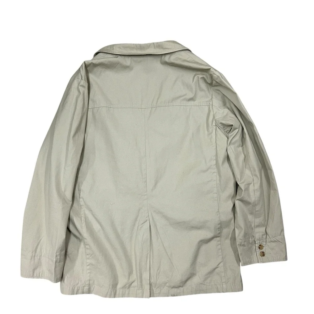 Orvis Canvas Blazer Jacket Mens 44R 2 Button‎ Safari Outdoor Beige